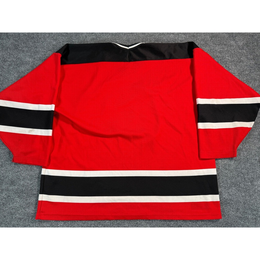 Vintage CCM New Jersey Devils Hockey Jersey Mens XXL Red Blank Logo Throwback - Picture 15 of 16